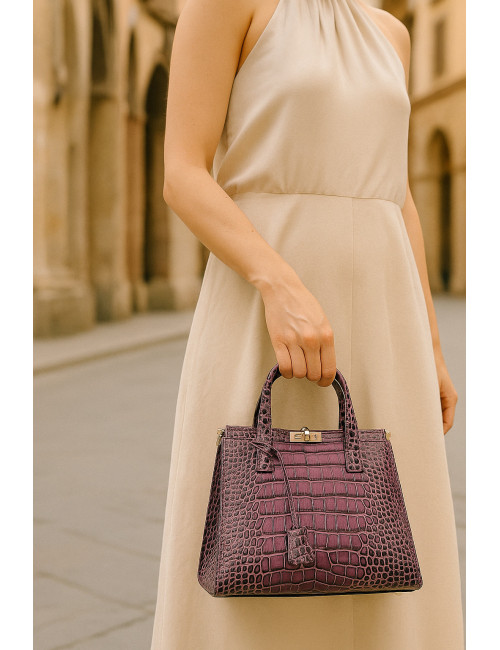 Sac à main en cuir "MODENA" - LANZETTI