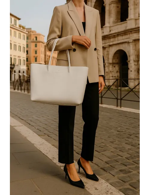 ROMA - Sac cabas en cuir grainé