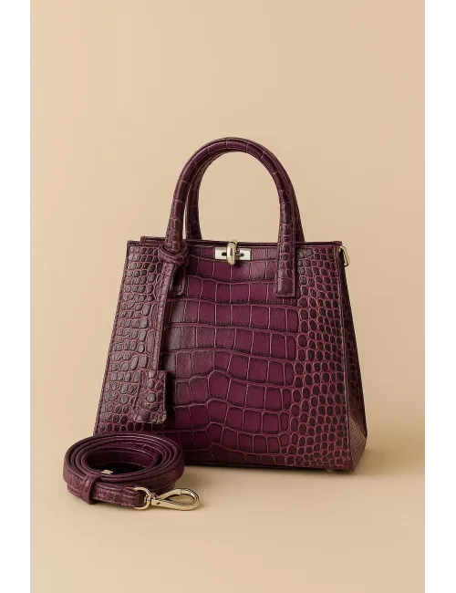 Sac à main en cuir "MODENA" - LANZETTI